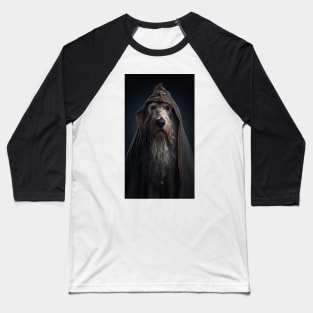 Wizard Dog Portrait Baseball T-Shirt